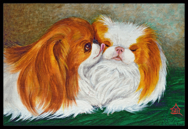 Japanese Chin Best Friends Indoor & Outdoor Mat, 24 x 36 in.