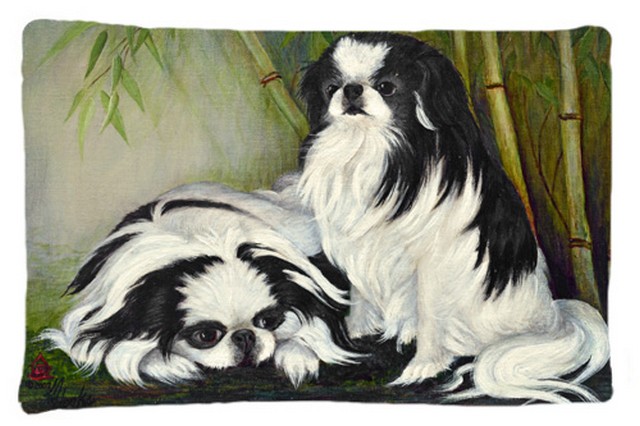 Japanese Chin Bamboo Garden Fabric Standard Pillowcase