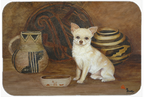 Chihuahua Ancient History Glass Cutting Board- Large