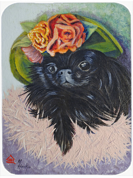Black Pekingese Mouse Pad, Hot Pad & Trivet