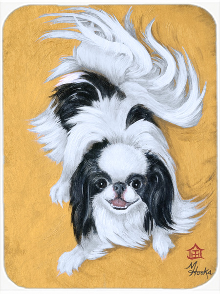 Japanese Chin Black White Play Mouse Pad, Hot Pad & Trivet