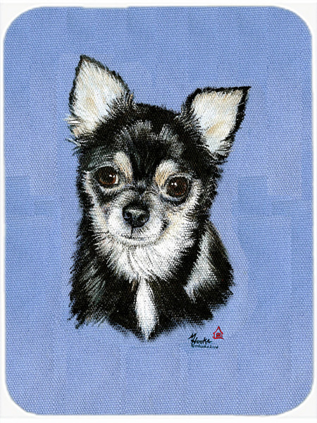 Chihuahua In Blue Glass Cutting Board- Large