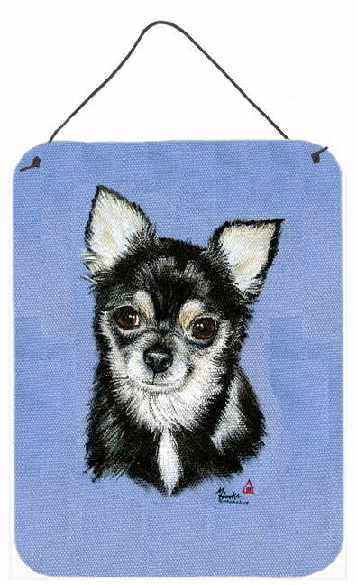Chihuahua In Blue Wall and Door Hanging Prints