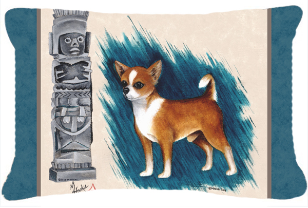 Chihuahua Totem Fabric Decorative Pillow