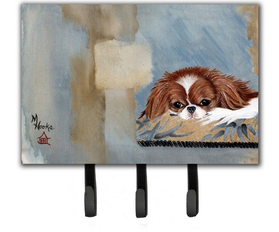 Japanese Chin Resting Leash & Key Holder