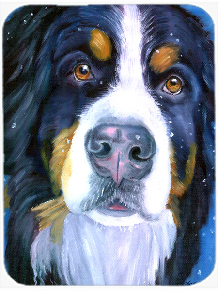 Picture of Carolines Treasures 7337LCB Luca The Bernese Mountain Dog Glass Cutting Board- Large
