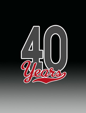 CJ1086GF 40 Years Flag Garden Size