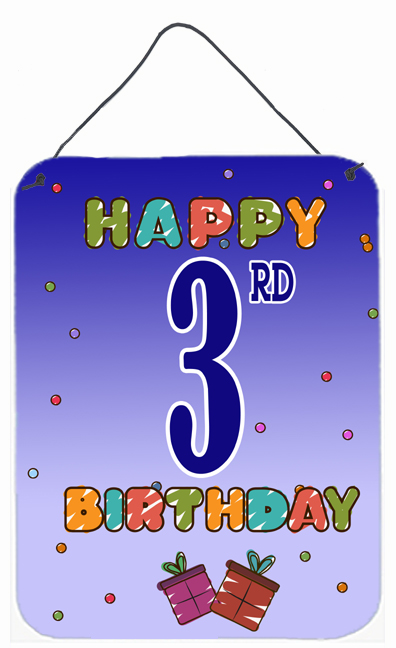 Happy 3Rd Birthday Wall and Door Hanging Prints