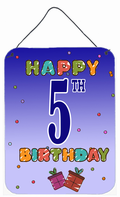 Happy 5Th Birthday Wall and Door Hanging Prints