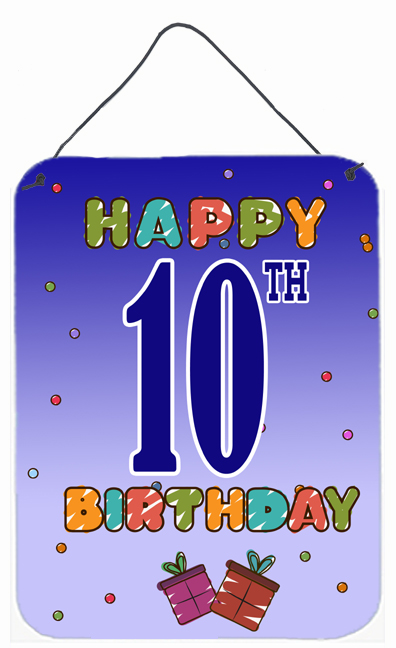 Happy 10Th Birthday Wall and Door Hanging Prints