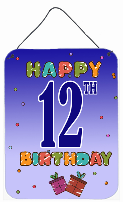 Happy 12Th Birthday Wall and Door Hanging Prints
