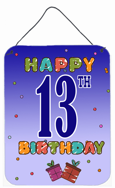Happy 13Th Birthday Wall and Door Hanging Prints