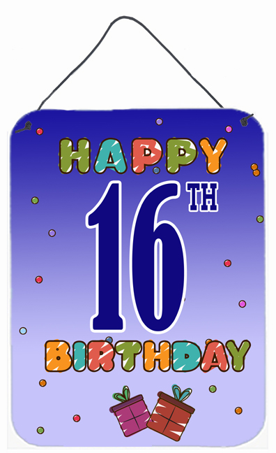 Happy 16Th Birthday Wall and Door Hanging Prints