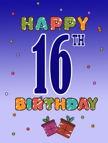 Happy 16Th Birthday Flag Garden Size