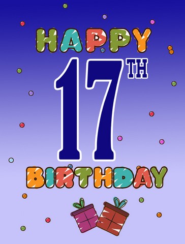 Happy 17Th Birthday Flag Garden Size