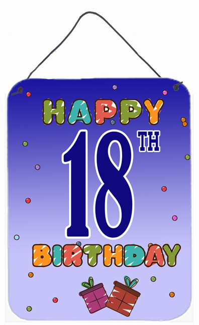 Happy 18Th Birthday Wall and Door Hanging Prints