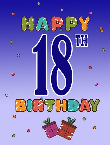 Happy 18Th Birthday Flag Garden Size