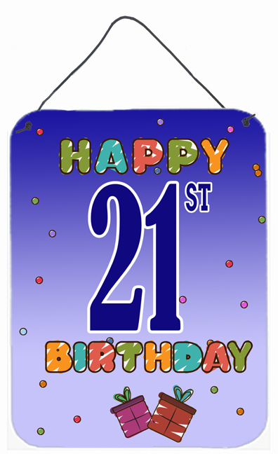 Happy 21St Birthday Wall and Door Hanging Prints