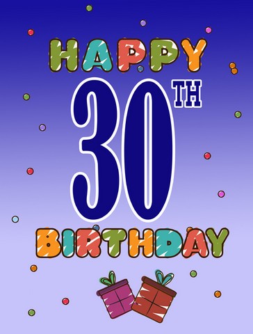 Happy 30Th Birthday Flag Garden Size