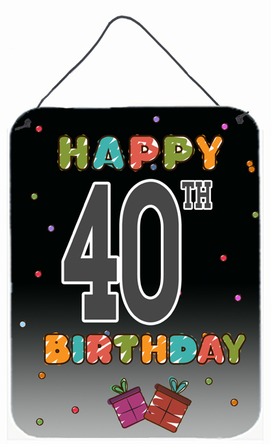 Happy 40Th Birthday Wall and Door Hanging Prints