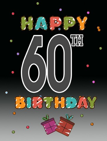 Happy 60Th Birthday Flag Garden Size