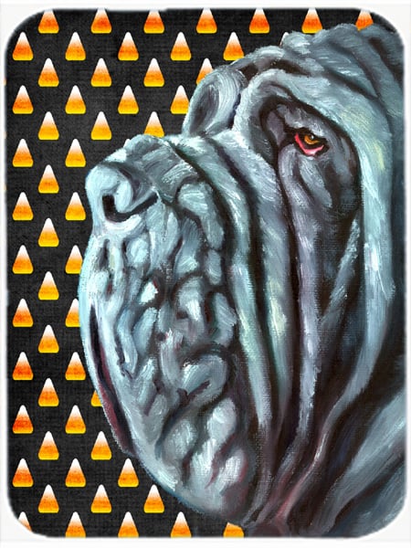 Neapolitan Mastiff Candy Corn Halloween Mouse Pad, Hot Pad & Trivet
