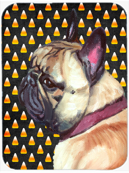 French Bulldog Frenchie Candy Corn Halloween Mouse Pad, Hot Pad & Trivet