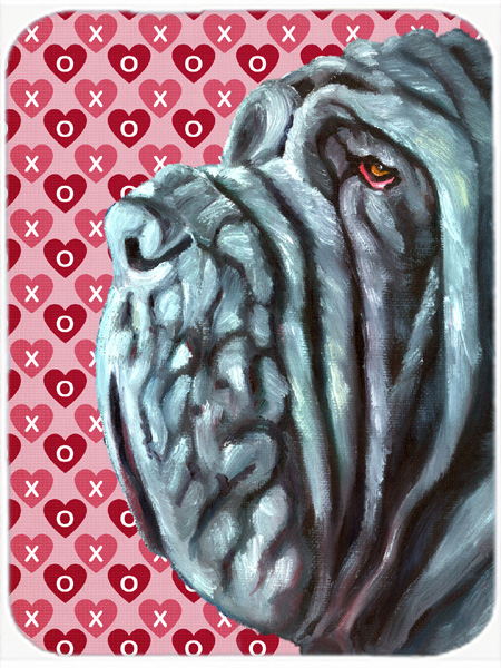 Neapolitan Mastiff Hearts Love And Valentines Day Mouse Pad, Hot Pad & Trivet