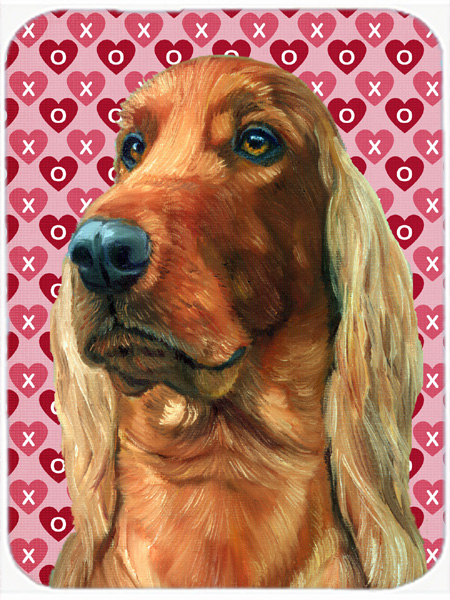 Irish Setter Hearts Love And Valentines Day Mouse Pad, Hot Pad & Trivet