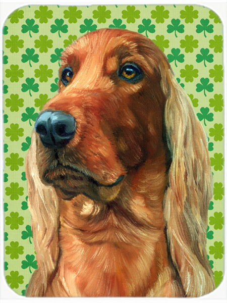 Irish Setter St. Patricks Day Shamrock Mouse Pad, Hot Pad & Trivet