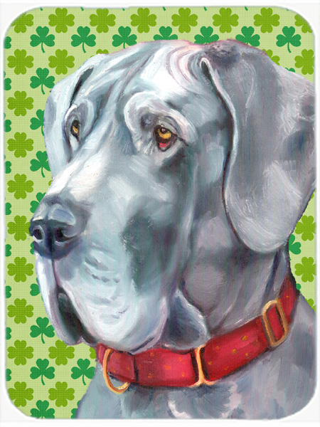 Great Dane St. Patricks Day Shamrock Mouse Pad, Hot Pad & Trivet