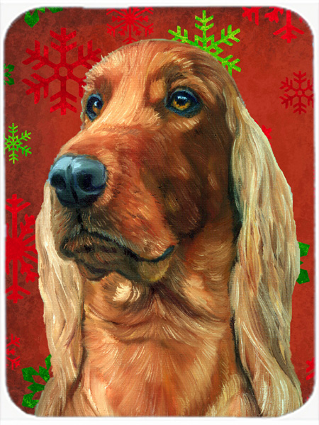 Irish Setter Red Snowflakes Holiday Christmas Mouse Pad, Hot Pad & Trivet