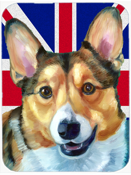 Corgi With English Union Jack British Flag Mouse Pad, Hot Pad & Trivet