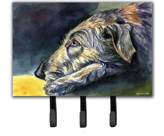 7353TH68 Irish Wolfhound Sleeper Leash & Key Holder