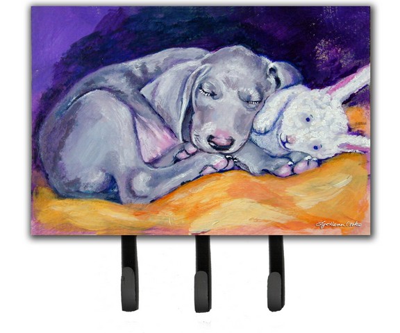 Weimaraner Snuggle Bunny Leash & Key Holder
