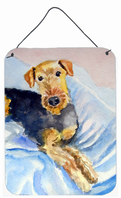 Cozy Airedale Terrier Wall and Door Hanging Prints