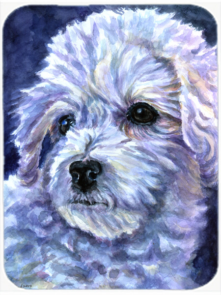 Picture of Carolines Treasures 7336LCB Bichon Frise Glass Cutting Board- Large
