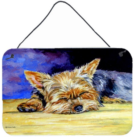 Yorkie Taking A Nap Wall and Door Hanging Prints