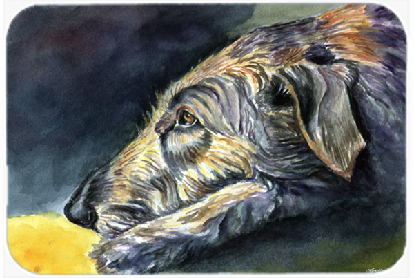 Picture of Carolines Treasures 7353LCB Irish Wolfhound Sleeper Glass Cutting Board- Large