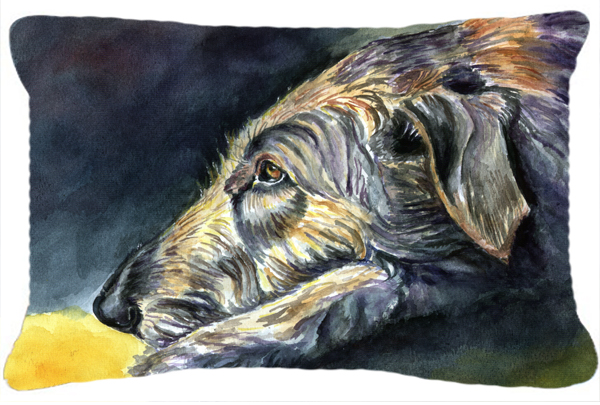 Irish Wolfhound Sleeper Fabric Decorative Pillow