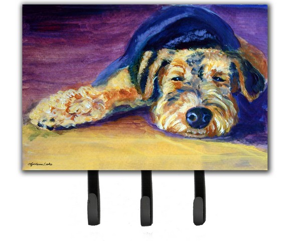 Picture of Carolines Treasures 7344TH68 Snoozer Airedale Terrier Leash & Key Holder
