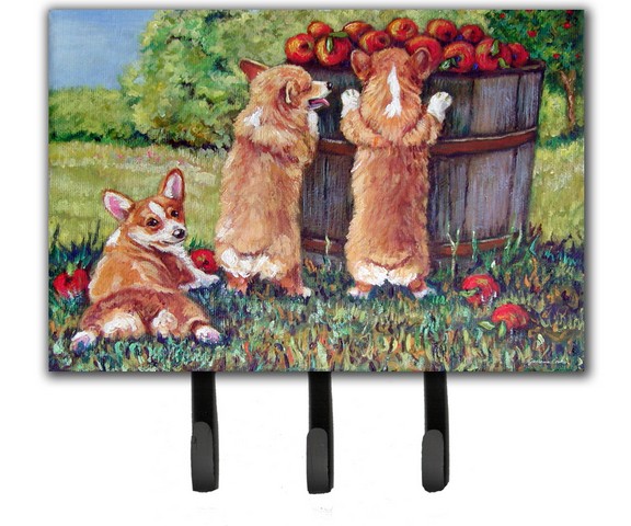 7351TH68 Apple Helper Corgis Leash & Key Holder