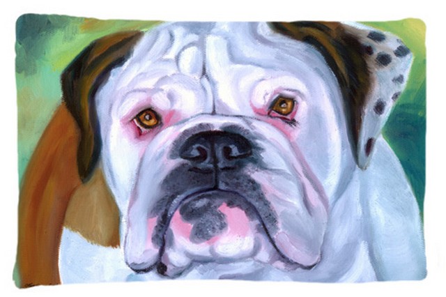 Miss English Bulldog Fabric Standard Pillowcase