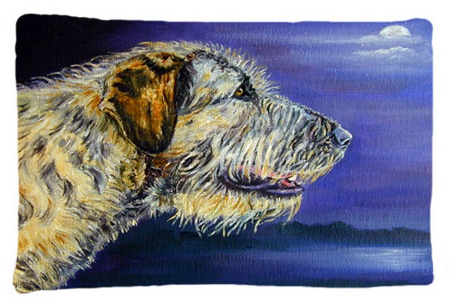 7352PILLOWCASE Irish Wolfhound Looking Fabric Standard Pillowcase