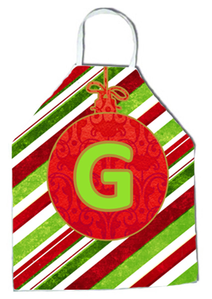 Picture of Carolines Treasures CJ1039-GAPRON Christmas Oranment Holiday Initial Letter G Apron