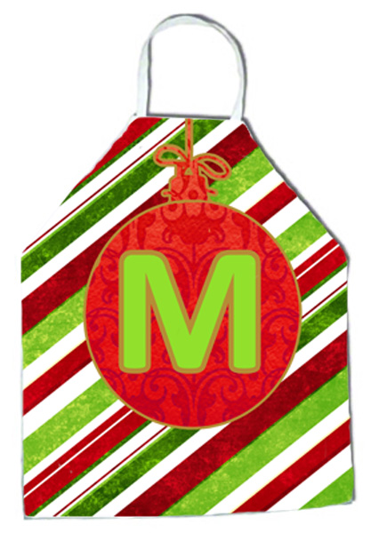 Picture of Carolines Treasures CJ1039-MAPRON Christmas Oranment Holiday Initial Letter M Apron