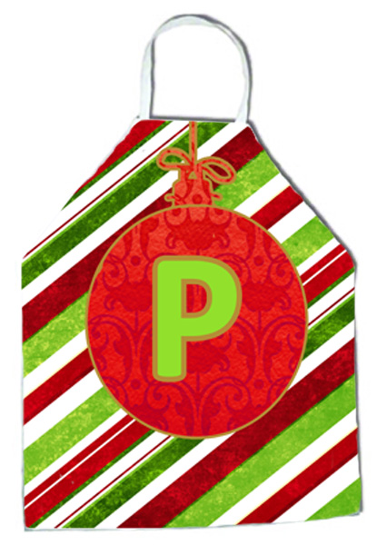 Picture of Carolines Treasures CJ1039-PAPRON Christmas Oranment Holiday Initial Letter P Apron