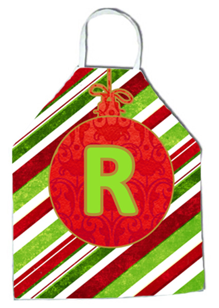 Picture of Carolines Treasures CJ1039-RAPRON Christmas Oranment Holiday Initial Letter R Apron