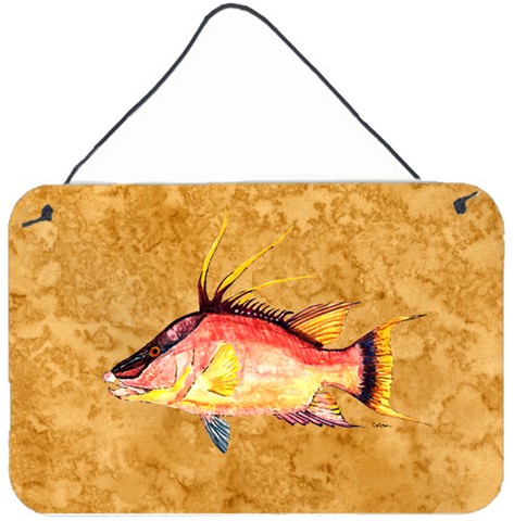 Hog Snapper On Gold Wall and Door Hanging Prints