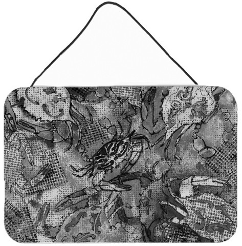 Grey Canvas Abstract Crabs Wall and Door Hanging Prints